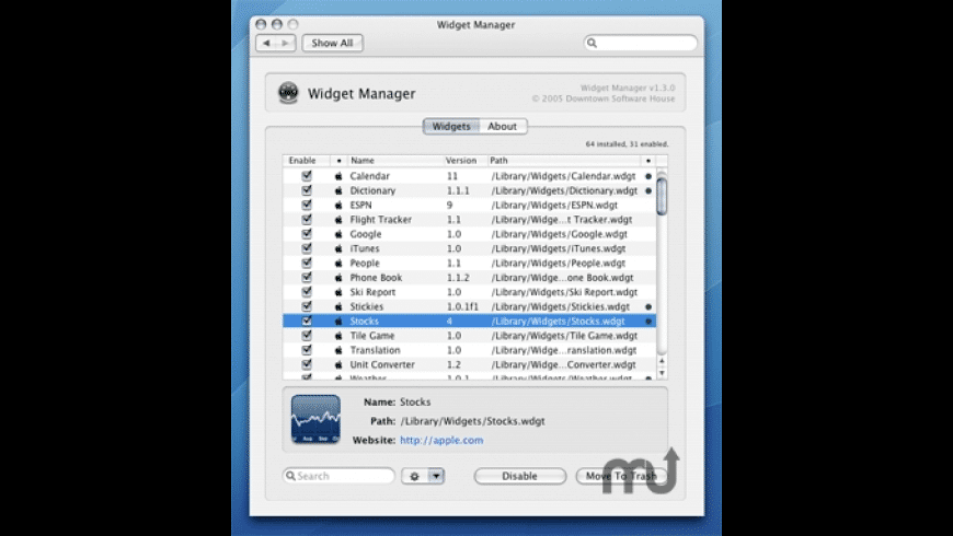 media widget for mac